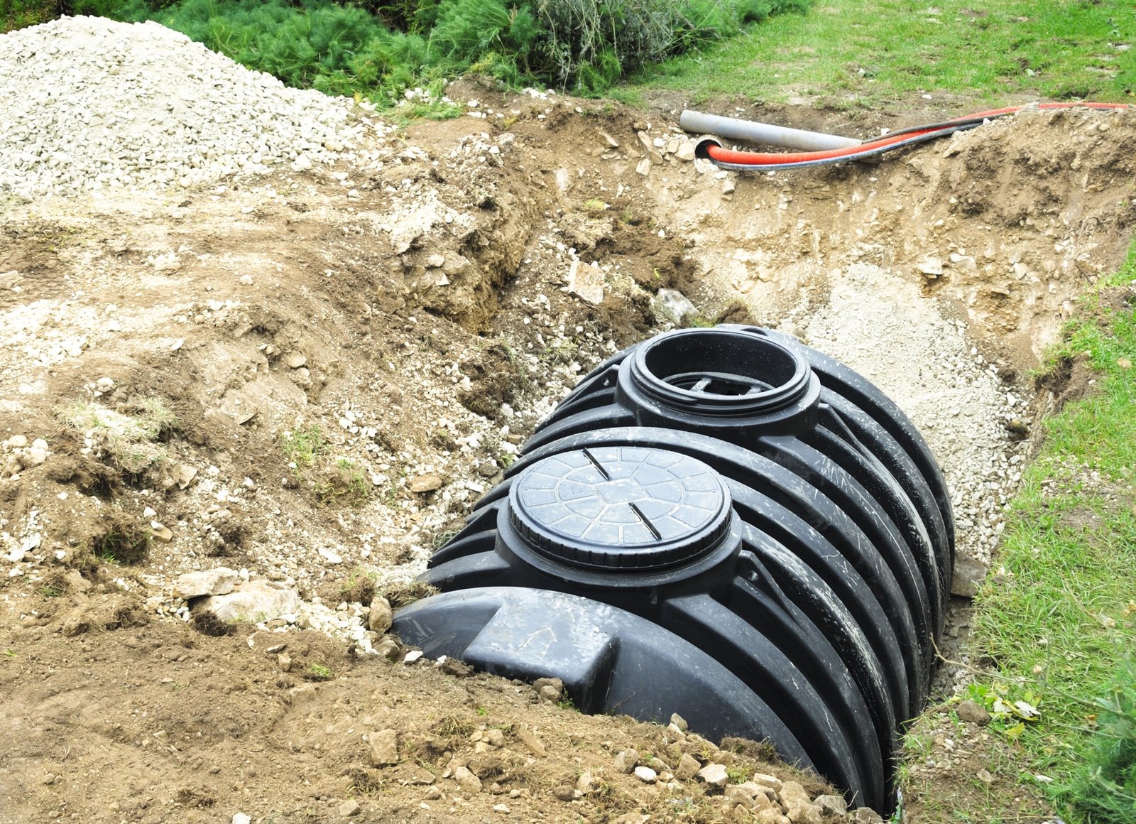 Septic tank at a residential property in Reno, NV